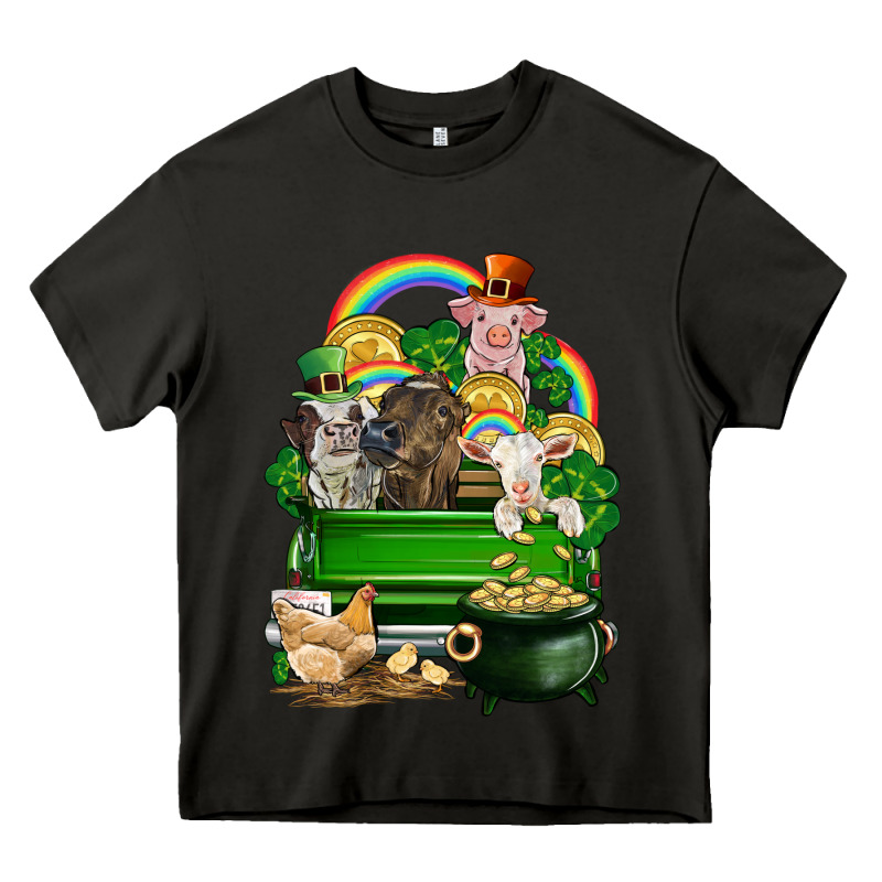 St. Patrick's Day Animal Truck Heavy Core Tee by CowGirlArtShop | Teevron