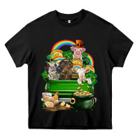 Black St. Patrick's Day animal truck Heavy Core Tee - CowGirlArtShop