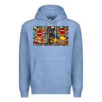 Colony Blue forklift sippy Premium Hoodie - Artiststas