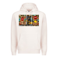 Pale Pink forklift sippy Premium Hoodie - Artiststas