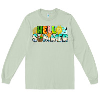 Matcha Hello Summer Long Sleeve Tee - CowhideDigitalArt