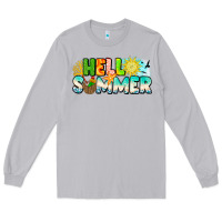 Moon Dust Hello Summer Long Sleeve Tee - CowhideDigitalArt