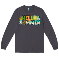 Smoke Hello Summer Long Sleeve Tee - CowhideDigitalArt