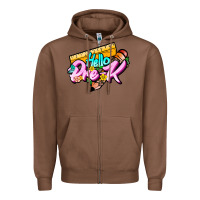 Chestnut hello pre k Zipper Hoodie - JahusDesignShop