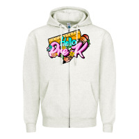 Oatmeal Heather hello pre k Zipper Hoodie - JahusDesignShop