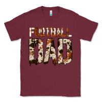 Burgundy no background american football dad Classic Tee - Jasminsmagicworld
