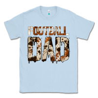 Dusty Blue no background american football dad Classic Tee - Jasminsmagicworld