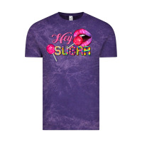 Cloud Purple hey sugar valentine's day Vintage Tee - FaDigitalArtStudio