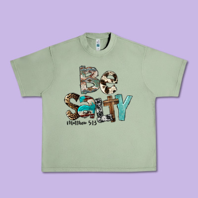Be Salty Urban Heavy Tee Designed By Fadigitalartstudio