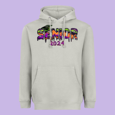 Senior 2024 Halloween Heavyweight Hoodie Designed By Ranaportraitstore