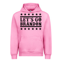 Fuchsia Pink let's go brandon black Urban Hoodie - Jasminsmagicworld