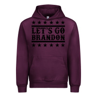 Mauve Wine let's go brandon black Urban Hoodie - Jasminsmagicworld