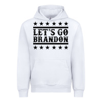 White let's go brandon black Urban Hoodie - Jasminsmagicworld