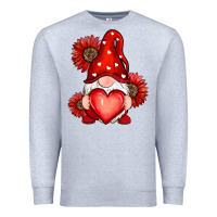 Heather Grey valentines day red Premium Sweatshirt - RanaPortraitStore