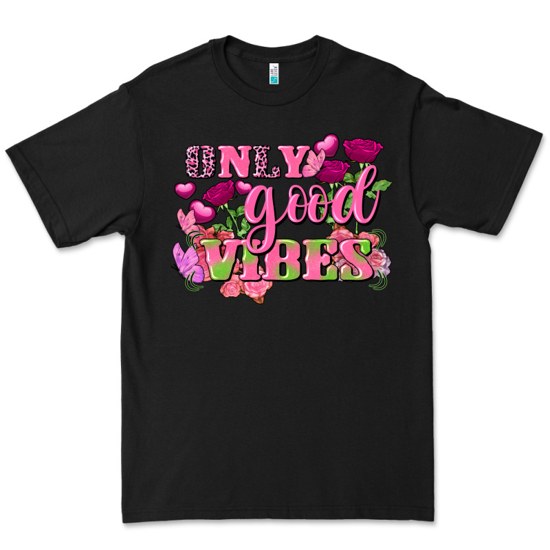 Valentine's Day Only Good Vibes Premium Tee by FaDigitalArtStudio | Teevron
