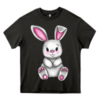 Asphalt Cute bunny Easter Heavy Core Tee - CowGirlArtShop