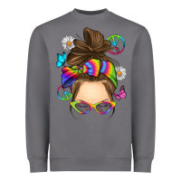 Storm messy bun tie dye Heavyweight Sweatshirt - RanaPortraitStore