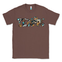 Chestnut texas sunflower cowhide leopard texas map Classic Tee - Artiststas