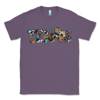 Lavender texas sunflower cowhide leopard texas map Classic Tee - Artiststas