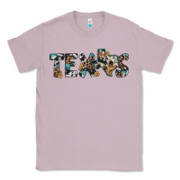 Lilac texas sunflower cowhide leopard texas map Classic Tee - Artiststas