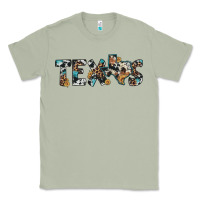 Matcha texas sunflower cowhide leopard texas map Classic Tee - Artiststas