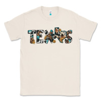 Natural texas sunflower cowhide leopard texas map Classic Tee - Artiststas