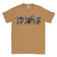 Toasted Coconut texas sunflower cowhide leopard texas map Classic Tee - Artiststas