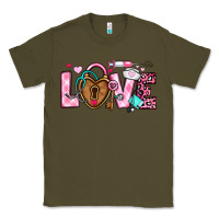 Army Green love valentines day nurse Classic Tee - OliviaCreatesArt