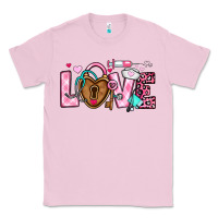 Bubblegum Pink love valentines day nurse Classic Tee - OliviaCreatesArt