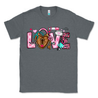 Charcoal Heather love valentines day nurse Classic Tee - OliviaCreatesArt