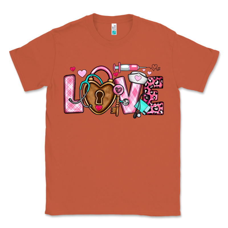 Love Valentines Day Nurse Classic Tee by OliviaCreatesArt | Teevron