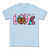 Dusty Blue love valentines day nurse Classic Tee - OliviaCreatesArt