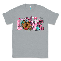 Heather Grey love valentines day nurse Classic Tee - OliviaCreatesArt