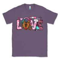 Lavender love valentines day nurse Classic Tee - OliviaCreatesArt