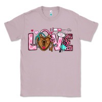 Lilac love valentines day nurse Classic Tee - OliviaCreatesArt