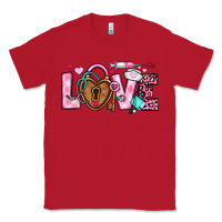 Red love valentines day nurse Classic Tee - OliviaCreatesArt