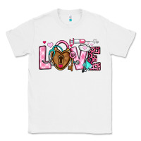 White love valentines day nurse Classic Tee - OliviaCreatesArt