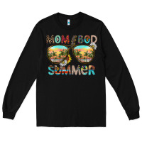 Black Mom Bad Summer Long Sleeve Tee - CowhideDigitalArt
