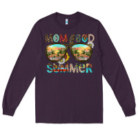 Plum Mom Bad Summer Long Sleeve Tee - CowhideDigitalArt