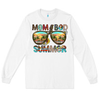 White Mom Bad Summer Long Sleeve Tee - CowhideDigitalArt