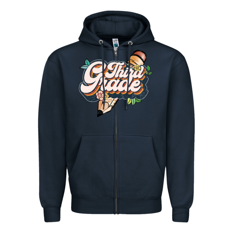 Third Grade Zipper Hoodie by JahusDesignShop | Teevron