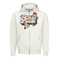 Oatmeal Heather third grade Zipper Hoodie - JahusDesignShop