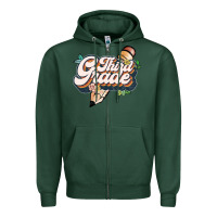 Sports Green third grade Zipper Hoodie - JahusDesignShop
