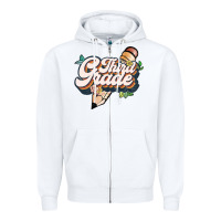 White third grade Zipper Hoodie - JahusDesignShop
