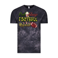 Cloud Black eat sleep football repeat Vintage Tee - BundleAndBundleShop