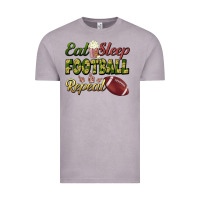Vintage Zinc eat sleep football repeat Vintage Tee - BundleAndBundleShop