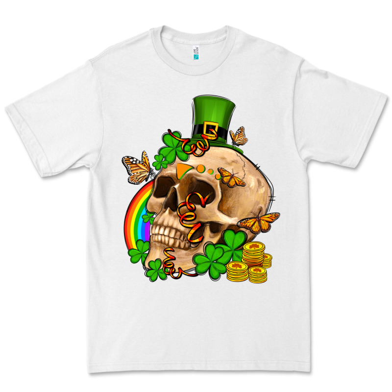 St. Patrick's Boho Skull Premium Tee by OliviaCreatesArt | Teevron