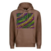 Chestnut mardi gras leopard background Premium Hoodie - RanaPortraitStore