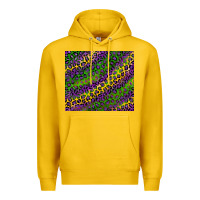 Mardi Gras Leopard Background Premium Hoodie | Teevron