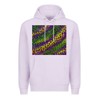 Lilac mardi gras leopard background Premium Hoodie - RanaPortraitStore